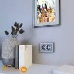 Розетка двойная с заземлением (серебряный) Werkel W1272006 a052074 - Фото 0