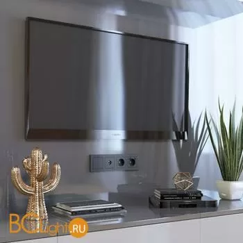 Розетка с заземлением (черный) Werkel W1271008 a052049 - Фото 4