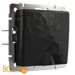 Розетка влагозащ. с зазем. с защит. крышкой и шторками (черный) Werkel W1271208 a052053