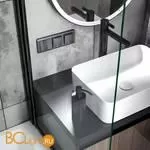 Розетка влагозащ. с зазем. с защит. крышкой и шторками (графит рифленый) Werkel W1171204 a050754 - Фото 0