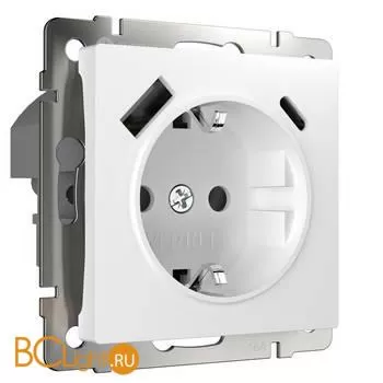 Розетка с быстрой зарядкой USB Type A+С белая Werkel W1171701 a056272