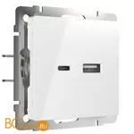 Розетка USB тип A+С (белый) Werkel W1171801 a049279