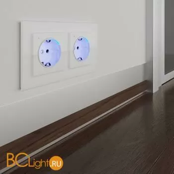 Розетка с заземлением и подсветкой (белая) Werkel W1171401 a051125 - Фото 3