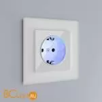 Розетка с заземлением и подсветкой (белая) Werkel W1171401 a051125 - Фото 5