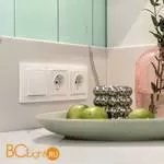 Розетка с заземлением (белая) Werkel W1171001 a051127 - Фото 1