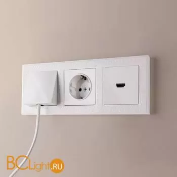 Розетка с заземлением, безвинтовой зажим (белая) Werkel W1171301 a051108 - Фото 7