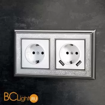 Розетка с заземлением и шторками (белая) Werkel W1171101 a051139 - Фото 8