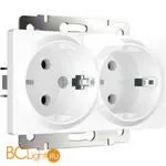 Розетка двойная с заземлением (белая) Werkel W1172001 a051129