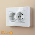 Розетка двойная с заземлением (белая) Werkel W1172001 a051129 - Фото 3