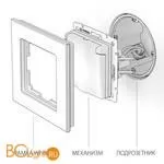 Розетка влагозащ. с зазем. с защит. крышкой и шторками (белая) Werkel W1171201 a051120 - Фото 2