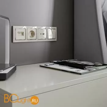 Розетка с заземлением, безвинтовой зажим (слоновая кость) Werkel W1171303 a051478 - Фото 7