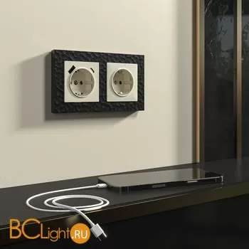 Розетка с заземлением (слоновая кость) W1171003 Werkel a051490 - Фото 12