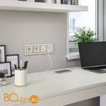 Розетка с заземлением и шторками (слоновая кость) Werkel W1171103 a051480 - Фото 0