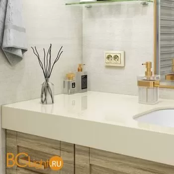 Розетка двойная с заземлением (слоновая кость) Werkel W1172003 a051465 - Фото 2