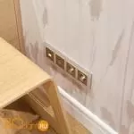 Розетка с заземлением (шампань рифленый) Werkel W1171010 a051434 - Фото 6