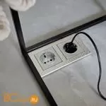 Розетка с заземлением (cеребряный рифленый) Werkel W1171009 a051368 - Фото 5