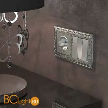 Розетка с заземлением и шторками (cеребряный рифленый) Werkel W1171109 a051352 - Фото 0