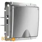 Розетка влагозащ. с зазем. с защит. крышкой и шторками (cеребряный рифленый) Werkel W1171209 a051366