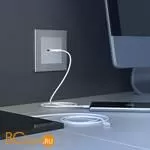 Розетка USB тип A+С (серебряный) Werkel W1171806 a054347 - Фото 0