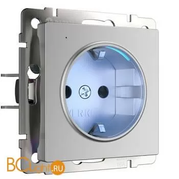 Розетка с подсветкой (серебряный) Werkel W1171406 a054521