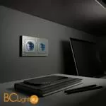 Розетка с подсветкой (серебряный) Werkel W1171406 a054521 - Фото 0