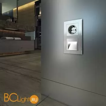 Розетка с заземлением, безвинтовой зажим (серебряный) W1171306 a051514 - Фото 3