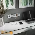 Розетка с заземлением (серебряный) Werkel W1171006 a051527 - Фото 9