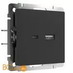 Розетка USB тип A+С (черный матовый) Werkel W1171808 a049280