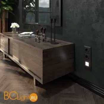 Розетка с заземлением, безвинтовой зажим (черный матовый) Werkel W1171308 a051618 - Фото 12