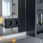 Розетка с заземлением, безвинтовой зажим (черный матовый) Werkel W1171308 a051618 - Фото 14