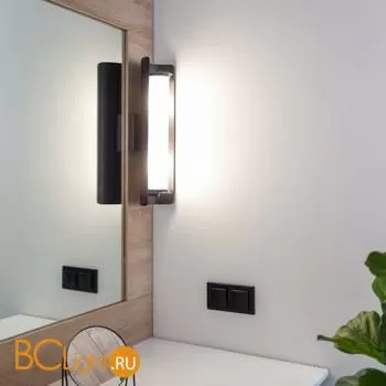 Розетка влагозащ. с зазем. с защит. крышкой и шторками (черный матовый) Werkel W1171208 a051610 - Фото 1