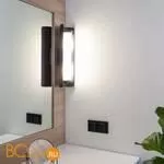 Розетка влагозащ. с зазем. с защит. крышкой и шторками (черный матовый) Werkel W1171208 a051610 - Фото 1