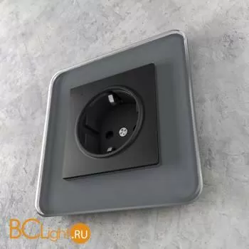 Розетка с подсветкой (черный) Werkel W1171408 a054523 - Фото 0