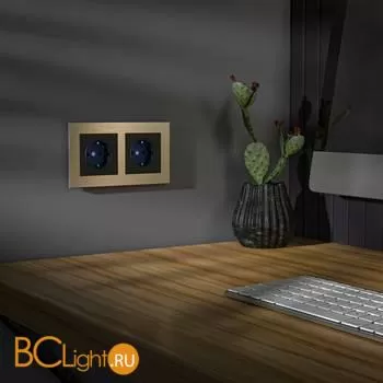 Розетка с подсветкой (черный) Werkel W1171408 a054523 - Фото 3