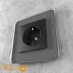 Розетка с подсветкой (черный) Werkel W1171408 a054523 - Фото 0