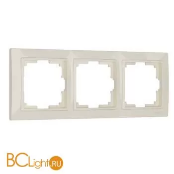 Рамка на 3 поста (слоновая кость, basic) Werkel Snabb Basic W0032003 a051296