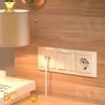 Рамка на 3 поста (слоновая кость, basic) Werkel Snabb Basic W0032003 a051296 - Фото 1