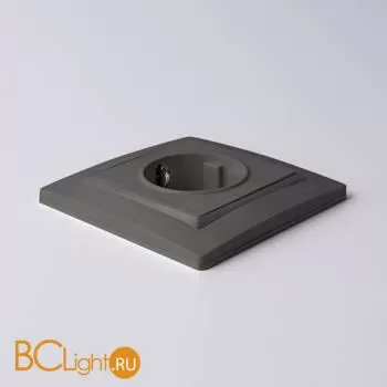 Рамка на 1 пост (серо-коричневый, basic) Werkel Snabb Basic W0012007 a051291 - Фото 1