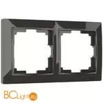 Рамка на 2 поста (серо-коричневый, basic) Werkel Snabb Basic W0022007 a051294