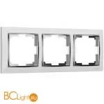 Рамка на 3 поста (белый/хром) Werkel Snabb W0031901 a051654