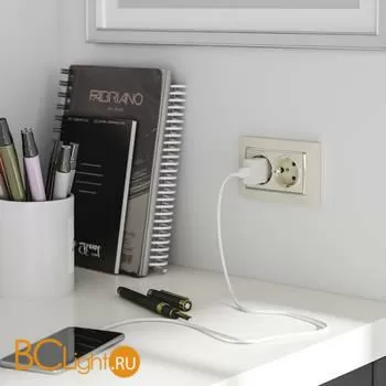 Рамка для двойной розетки (слоновая кость/хром) Werkel Snabb W0081903 a051648 - Фото 0