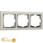 Рамка на 3 поста (слоновая кость/хром) Werkel Snabb W0031903 a051645