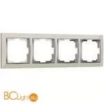 Рамка на 4 поста (слоновая кость/хром) Werkel Snabb W0041903 a051652