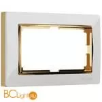 Рамка для двойной розетки (белый/золото) Werkel Snabb W0081933 a051653