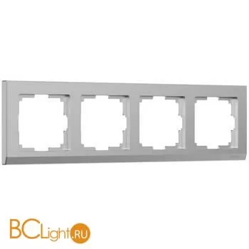 Рамка на 4 поста (серебряный) Werkel Stark W0041806 a050912