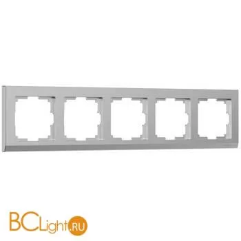 Рамка на 5 постов (серебряный) Werkel Stark W0051806 a050907