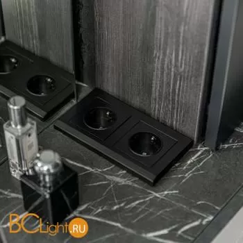 Рамка на 2 поста (черный) Werkel Stark W0021808 a050923 - Фото 5