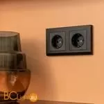 Рамка на 2 поста (черный) Werkel Stark W0021808 a050923 - Фото 3