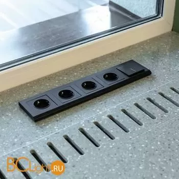 Рамка на 5 постов (черный) Werkel Stark W0051808 a050926 - Фото 0