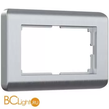 Рамка для двойной розетки (серебряный) Werkel Stream W0082106 a051282